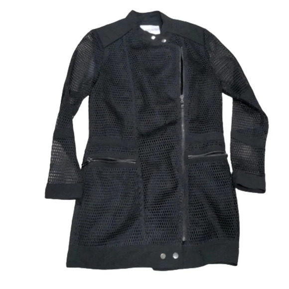 Lucy Paris black net coat mini dress size small - Picture 1 of 13
